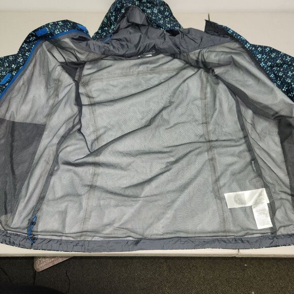 Columbia M Omni-Tech Waterproof Breathable Packable Hooded Jacket Floral Pa - Picture 8 of 11